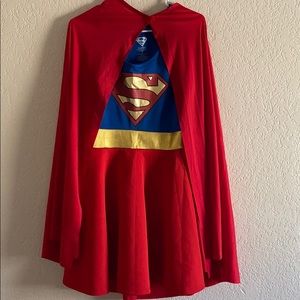 Supergirl Halloween Costume with cape